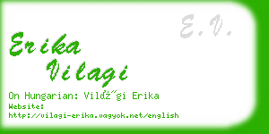 erika vilagi business card